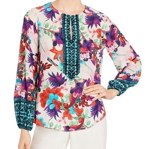 Kobi Halperin Libby Floral Blouse NWT